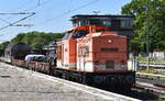 LOCON LOGISTIK & CONSULTING AKTIENGESELLSCHAFT mit ihrer  LOCON 203  [NVR-Nummer: 92 80 1204 373-5 D-LOCON] schon seit längerem für die Berliner S-Bahn GmbH mit dem Betriebswerkzug im