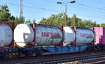 Drehgestell-Containertragwagen vom polnischen Einsteller Eurowagon sp.
