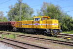 Kaum aus dem Urlaub zurck gab es am 12.05.2025 277 804 Vossloh G 1700 BB von Wiebe in Rostock-Bramow.