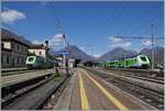 Trenord ETR 421  Rock  in Domodossola - das Bild zeigt wie  eintnig  das Betriebsgeschehen in diesem herrlichen Grenzbahnhof geworden ist.