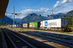 Die an die SBB Cargo International AG vermietete Vectron 193 478-5  Gottardo  und die SBB Cargo Re 484 017-9 / E 484.017 SR haben am 02 August 2019 mit einem RAlpin-RoLa-Zug aus Novara den Rbf