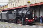 Am 29 Mai 2019 treft FS 740 409 samt Sonderzug aus Novara ins Bahnhof von Luino ein.