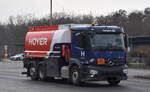 HOYER GmbH mit einem MB ACTROS 2533 Tanklaster LT.