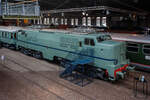 Die Elektrolokomotive NS 1201 der NS-Baureihe 1200 am 24 Juni 2025 im Het Spoorwegmuseum (bis 2005 NSM - Nederlands Spoorwegmuseum / Niederlndischen Eisenbahnmuseum) in Utrecht im ehemaligen