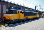 Die Nez-casss NS 1768  Akkrum  (NL-NS 91 84 1560768-1) am 29 April 2025 im Het Spoorwegmuseum (bis 2005 NSM - Nederlands Spoorwegmuseum / Niederlndischen Eisenbahnmuseum) in Utrecht im