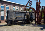 Die dreiachsige dieselelektrische Lokomotive WD 70269, spter NS 508, am 29 April 2025 im Het Spoorwegmuseum (bis 2005 NSM - Nederlands Spoorwegmuseum / Niederlndischen Eisenbahnmuseum) in