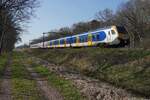 NS 2508 durchfahrt am 18 M�rz 2026 Tilburg Oude Warande und wird von offenbarer Stelle fotografiert.