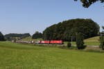 1116 151 und 1293 097 mit einem gemischten Gterzug aus Mnchen kommend am 12.