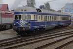 GEG 5145.11 steht am 11 September 2022 in Benesov u Prahy und wird -zwischen das Museumsbetrieb von 17 Museumsfahrzeuge durch- ein S-Bahndienst nach Vlasim versichern.