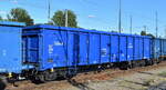 Polnischer Drehgestell-Hochbordwagen der PKP Cargo mit der Nr.