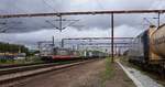 Hector 241.006 + 241.001 mit SamSkip/ Van Dieren Multimodal KLV Einfahrt Pattburg/DK 17.09.2025