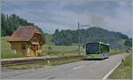  Gestern und heute : Der BLS Bus auf der Fahrt von Wasen i.E.