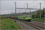 Whrend meine lieben Fotokollegen im Hintergrund ihre gemachten Bilder bereits betrachten, bin ich noch am fotografieren: mit der BLS Re 465 002 an der Spitze (und einer weiteren BLS Re 465 in