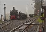 La DER de la Saison / Das Saison Ende der Blonay Chamby Bahn 2025 - Bei den feuchten Gleisen, ist fr die Traktion der Dampfzge die SEG G 2x 2/2 105 der Blonay Chamby Bahn sicher eine gute