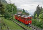 Wie erw�hnt, wir waren in Chamby eingeladen und wie es der Zufall wollte, lag das Haus praktisch direkt an der Strecke der Museumsbahn! Der RhB Bernina Bahn ABe 4/4 I N� 35 der Blonay Chamby