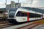 Rote Tren: ThurBo 720-8 steht am 25 Mai 2019 in Brugg AG.