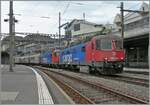 Wohl nur fr eine beschrnkte Zeit verkehrt der  Sammler  von Lausanne Triage nach RB Limmattal via Brig und Kandersteg mit zwei SBB Re 6/6.