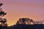 Sonnenuntergang ber Noertringen im Norden von Luxemburg.