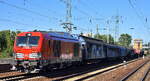 DB Cargo AG, Mainz [D] mit ihrer Vectron Dual Mode Light Lok  249 030  [NVR-Nummer: 90 80 2249 030-8 D-DB] und einem gemischten Gterzug und hinten dran noch die  298 331-0  Richtung Rbf.