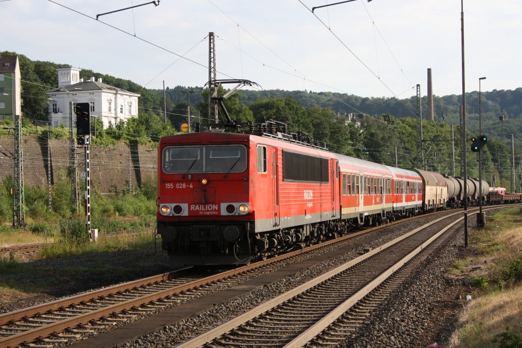 155 028-4 am 09.07.2011 in Wuppertal Steinbeck