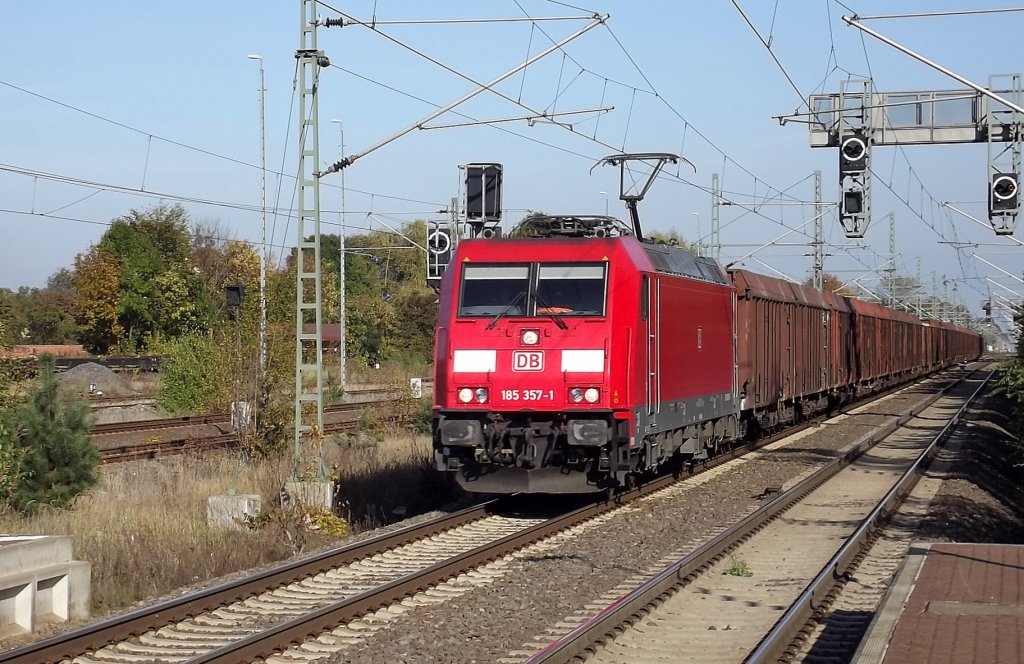22.10.2011 Burg bei Magdeburg , aus Richtung Berlin kommend in Richtung Magdeburg fahrend .