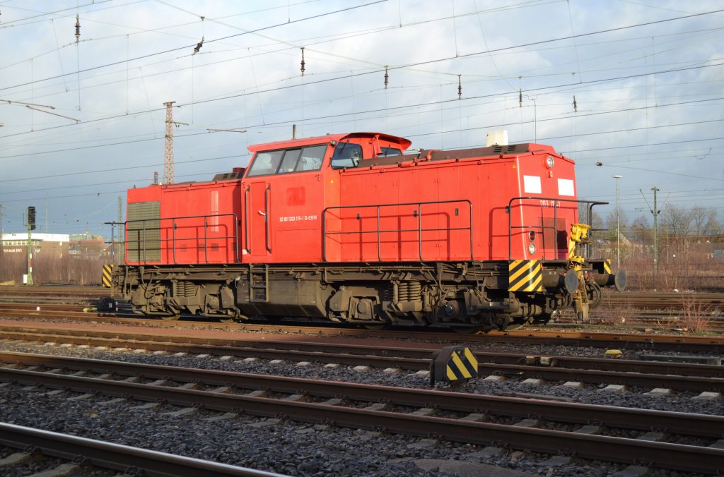 EBM 203 115 (ex. DB V100) ist am 5.1.2012 in Hamm abgestellt.