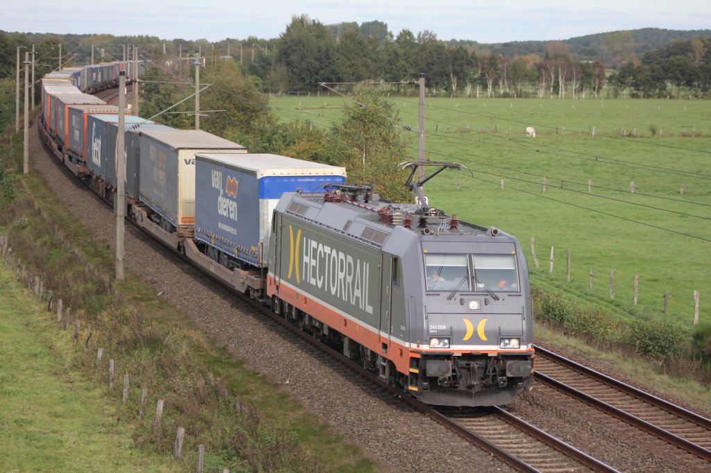 Hector Rail 241.008 Name: Galore auf der Gterumgeung bei Ramelsloh am 14,10.2011