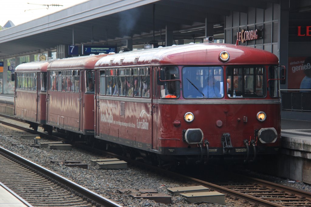 Schienenbus am 25.08.2012 in Essen Hbf