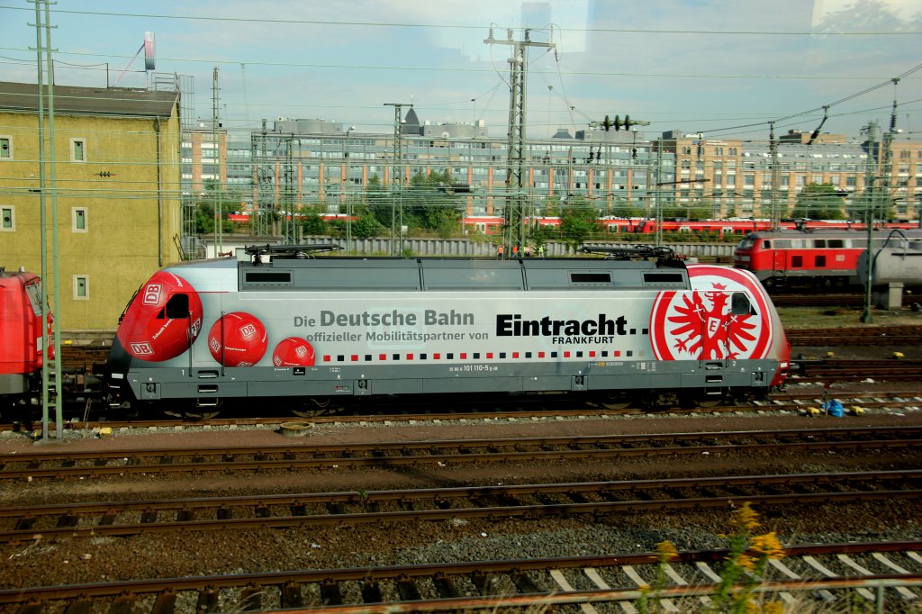 Zum ersten Mal die Eintracht Frankfurt 101 110-5 in Frankfurt BW 29.08.2012
Armin Veh war auch da !