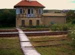 Stellwerk B1 im Bahnhof Freyburg (Unstrut); 26.07.2007