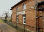 Bahnhofsgebude in Kirchscheidungen; 27.02.2009 (Foto: Ralf Kuke)
