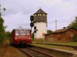 OBS 772 141-8 + 772 140-0 als SONDERZUG aus Rottenbach bei der Einfahrt in den Bf Nebra; 06.09.2008 (Foto: Steffen Tautz)