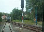 Lichtsignal Richtung Nebra im Bf Freyburg (Unstrut); 14.08.2008