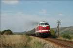 IG 58 3047 e.V. 118 770-7 mit dem Leerzug auf dem Rckweg von Karsdorf nach Freyburg, kurz vor Laucha; 17.09.2006 (Foto: Andreas Leipoldt)