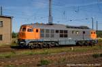 EKO Trans 232 850-8 beim umsetzen in Naumburg (Saale) Hbf. Sie brachte einen Sonderzug von Cottbus nach Freyburg und wartet mit den Leerzug in Naumburg auf die abendliche Rckfahrt; 13.09.2008