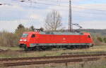 DB 152 095-6 als Tfzf Richtung Bad Ksen, am 09.04.2025 in Naumburg (S) Hbf.