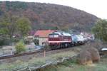LEG 120 295-1 mit einem Fotogterzug von Stafurt nach Nebra, am 12.11.2006 in Wangen (U). (Foto: Tino Wldchen)
