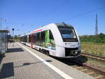 Abellio 1648 443  Bodetal  als RB von Wangen (U) nach Naumburg (S) Ost, am 07.07.2023 in Naumburg (S) Hbf. (Foto: Mirko Schmidt)