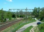berfhrungsbauwerk der Hochbahn vom Naumburger Hbf Richtung Zeitz ber die ThringerBahn (Halle/Leipzig - Erfurt/Jena) in Naumburg; 10.05.2008