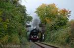 DR 41 1144-9 mit dem  ROTKPPCHEN-EXPRESS  von Altenburg nach Freyburg (Unstrut) zwischen Naumburg (S) Ost und Hbf; 05.10.2008 (Foto: Andreas Leipoldt)