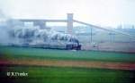 DR 44 1093-2 mit dem Sonderzug zum 100. Geburtstag der Unstrutbahn, am 01.10.1989 bei Roleben auf der Rckfahrt von Artern nach Naumburg Hbf. (Foto: Roberto Franke) 