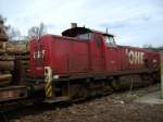 OHE 160074  WINSEN  bei der Holzverladung am 01.04.2008 in Arnsberg