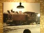 In der Bahnhofsgaststtte von Manacor wurde ein groes Bild von Lok Nr.: 30 aufgehngt.