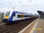 NOB (Nord-Ostsee Bahn) steht am 20.06.2006 auf dem Abstellgleis in Lbbenau/Spreewald. Dieser Sonderzug wird gleich zum Gleis 4 bereitgestellt. 