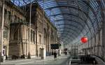 Gare de Strabourg, Innenansicht des glsernen Vorbaues. 06.03.2008 (Matthias)