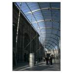 Gare de Strabourg, Innenansicht des glsernen Vorbaues. 06.03.2008 (Matthias)