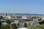 Bahnhof Wien Praterstern gesehen vom Wiener Riesenrad 21-08-2008.