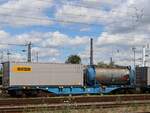 Sgnss Eurowagon Drehgestell-Containertragwagen aus Holland mit Nummer 33 TEN 84 NL-EUWAG 4524 027-2 Gterbahnhof Oberhausen West Deutschland 11-07-2024.


Sgnss vierassige containerdraagwagen uit Nederland van Eurowagon met nummer 33 TEN 84 NL-EUWAG 4524 027-2 goederenstation Oberhausen West Duitsland 11-07-2024.