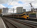 NS ICNG Triebzug 3124 whrend einer Probefahrt. Gleis 2 Leiden Centraal 21-07-2025.

NS ICNG treinstel 3124 tijdens een afname proefrit. Spoor 2 Leiden Centraal 21-07-2025.