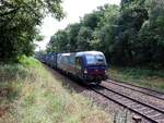 SBB Cargo Lokomotive 193 522-5 (91 80 6193 522-5 D-SIEAG) mit dem Name 'Elbe' bei Bahn�bergang Auxiliatrixweg,Venlo, Niederlande 24-07-2025.

SBB Cargo locomotief 193 522-5 (91 80 6193 522-5 D-SIEAG) met de naam 'Elbe' bij de overweg Auxiliatrixweg ...